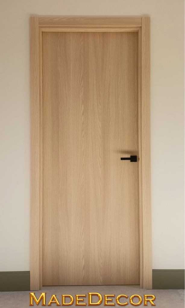 Puerta ciega madera Roble PVC