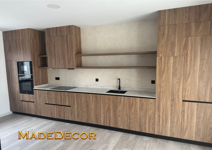 Laminado Baja Presión: noruega nogal// gold sil halifax tabaco pvc a juego