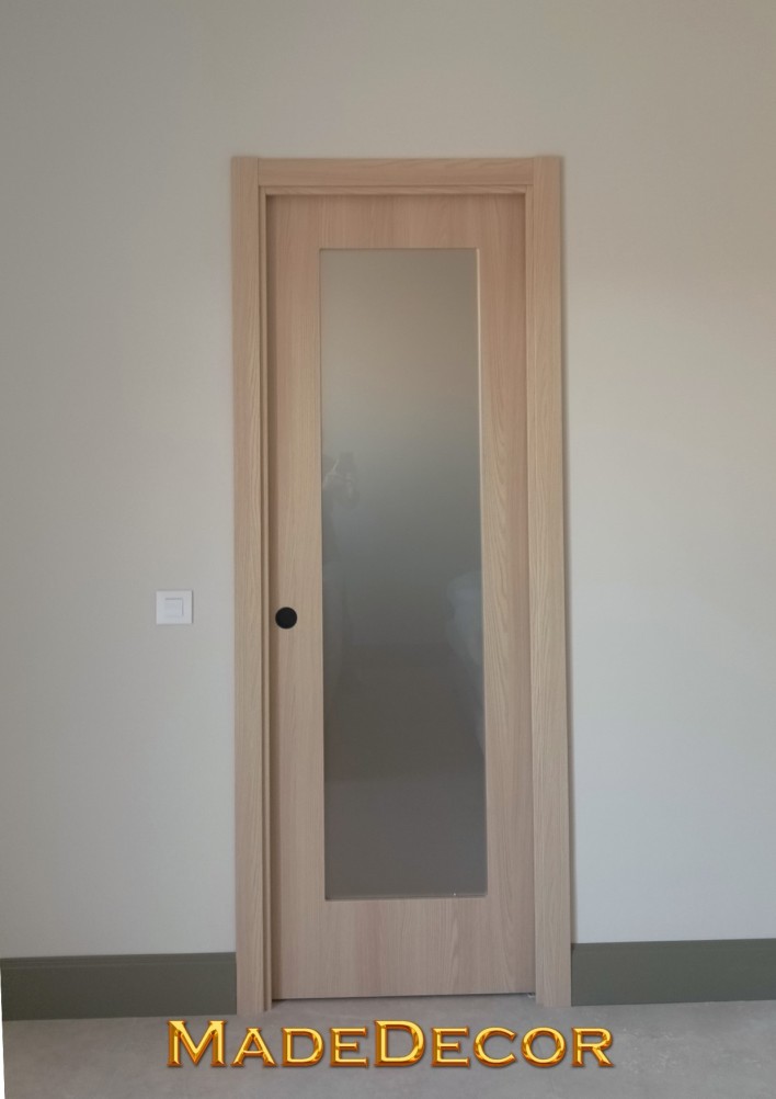 Puerta madera 1V Roble PVC