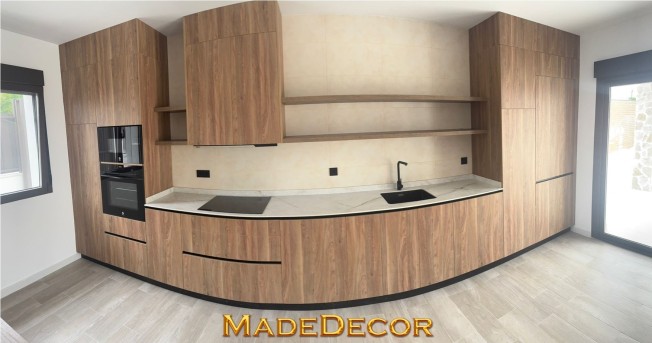 Laminado Baja Presión: noruega nogal// gold sil halifax tabaco pvc a juego