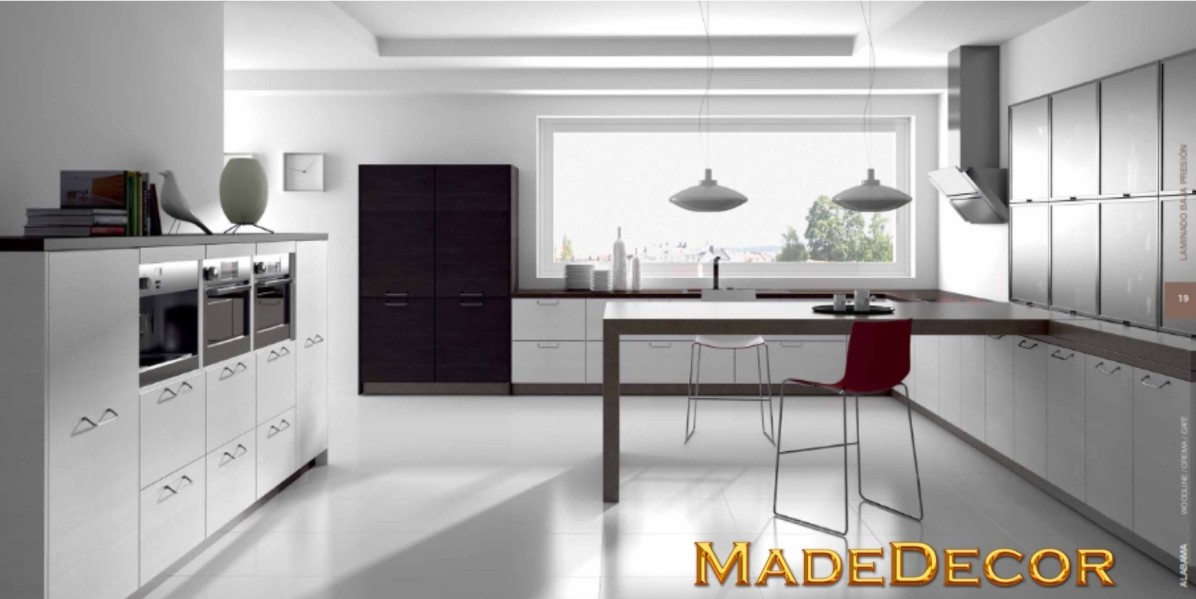 Laminado baja presión: Alabama-Woodline Crema/Café