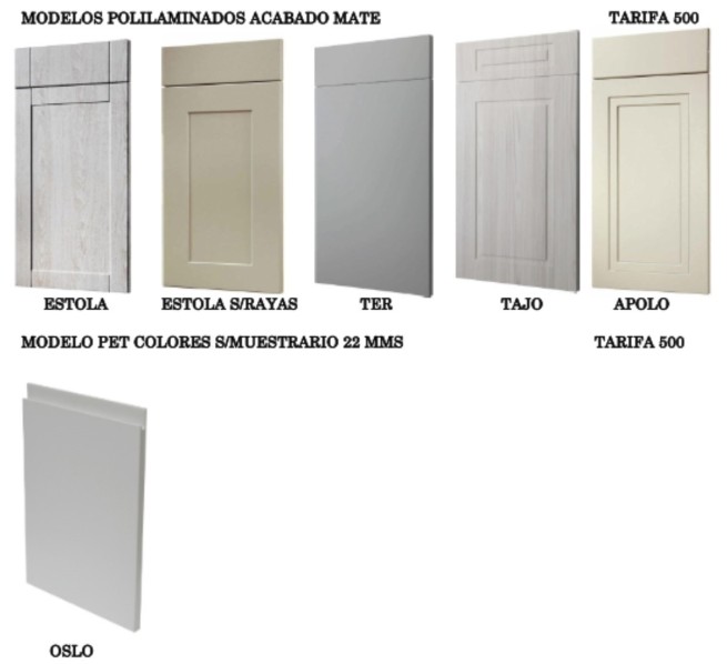 MUESTRARIO TARIFA 500: POLILAMINADOS MATE/LAMINADOS POLIÉSTER PET