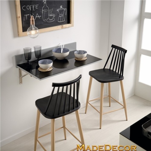 MESA AINHOA ABATIBLE CRISTAL DE PARED