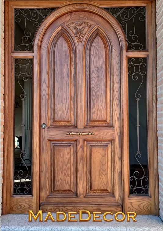 PUERTA EXTERIOR MADERA MODELO OJIVALES