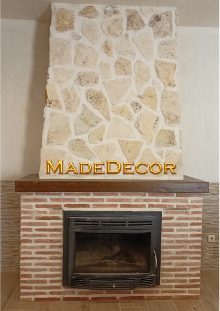 Repisas y vigas de madera para chimeneas
