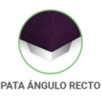 Abatible patas cromo ángulo recto