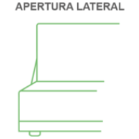 Abatible apertura lateral