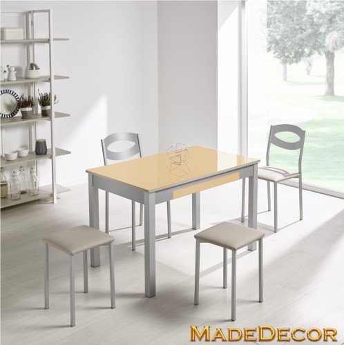 MESA DELTA EXT O FIJA CRISTAL