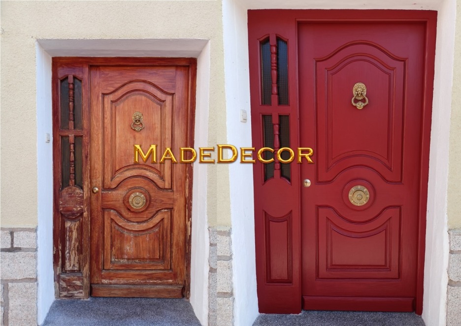 REHABILITACIÓN PUERTA EXTERIOR ESTÁNDAR DE MADERA