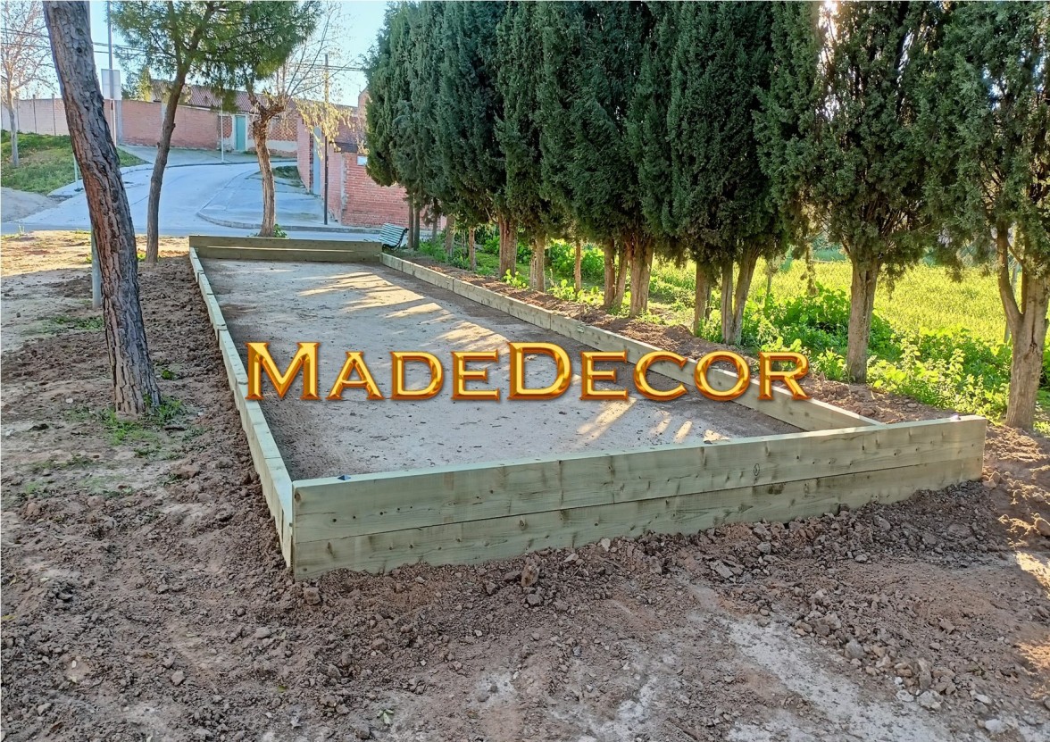 PISTAS PARA PETANCA CON MADERA TRATADA 