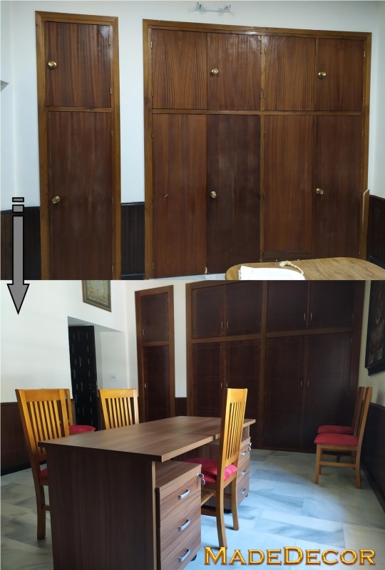 RESTAURACIÓN ARMARIOS SIN OBRA, AMUEBLAMIENTO DESPACHO